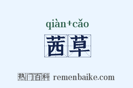 茜草是什么意思的图片